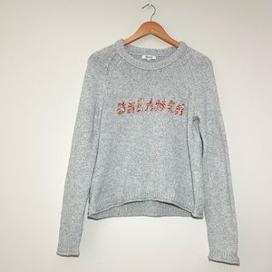 Madewell Dreamer Embroidered Keaton Sweater